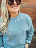 God is Greater Women’s Embroidered Sweatshirt