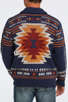 Cinch Men’s Navy Multicolored Pullover Sweater