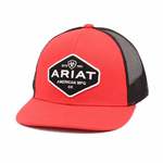 Ariat Logo Red/Black Patch Cap