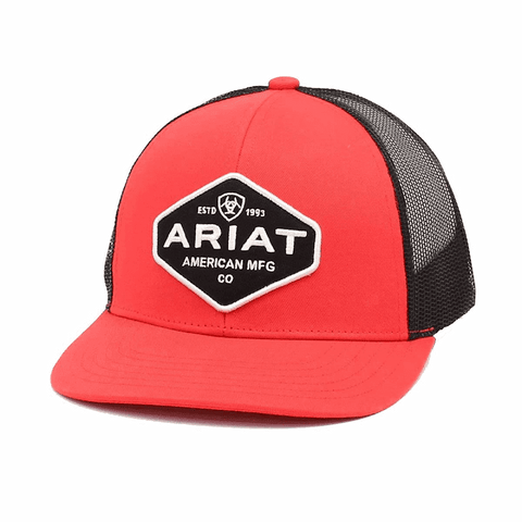 Ariat Logo Red/Black Patch Cap