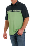 Cinch Men’s Arena Flex Navy & Green Polo