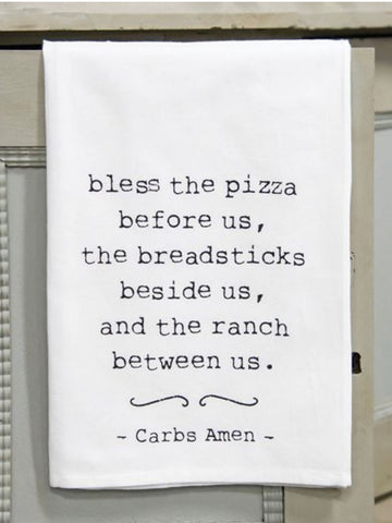 Carbs Amen Dish Towel