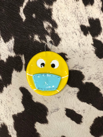 Mask Emoji Christmas Ornament