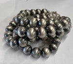 Sterling Silver Navajo Pearl  Bracelet 10 MM