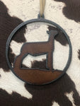 Metal Livestock/Rodeo Ornament