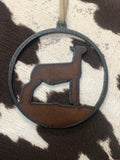 Metal Livestock/Rodeo Ornament