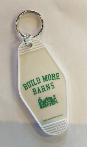 Motel Key Fob -Build More Barns