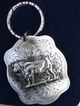Montana Silversmiths Keychain-Silver Standing Bull