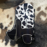 Black & White Cheetah Print Boot Claw Clip