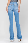 Distressed Women’s Mid Rise Flare Jeans