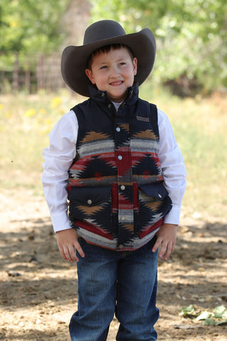 Cinch Boy’s Aztec Quilted Vest