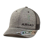 Ariat Heather Grey & Black Offset Logo Mesh-Back Cap