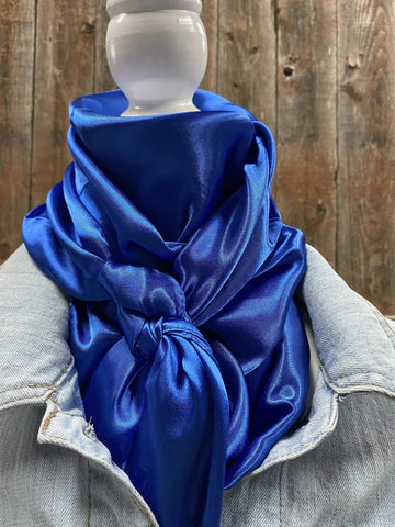 Solid Electric Blue Wild Rag