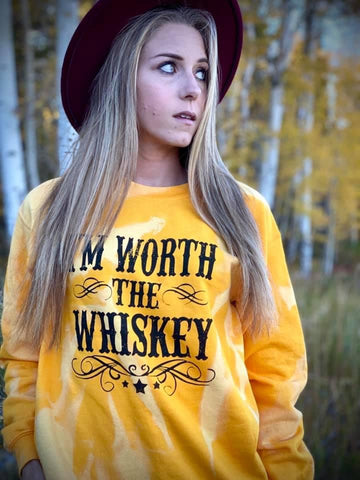 I’m Worth The Whiskey Crewneck Sweatshirt