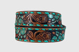 Roper Women’s Turquoise Cactus Belt