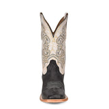 Corral Men’s Distressed Black & White Embroidery Boot