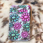 Cow Colored Stone Wristlet
