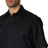 Wrangler Mens Sport Shirt-Black