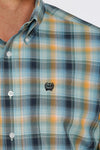 Cinch Men's Ombre Blue/Orange/Green Shirt