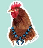 Livestock Wearing Turquoise Sticker Decals