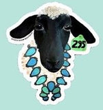Livestock Wearing Turquoise Sticker Decals