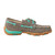 Twisted X Kid's Dust/Turquoise Boat Shoe Driving Mocs D Toe